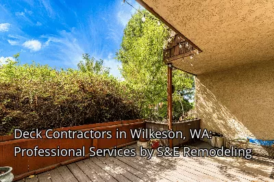 Deck Contractors in Wilkeson, WA: Professional Services by S&E Remodeling Deck Contractors in Wilkeson, WA: Professional Services by S&E Remodeling