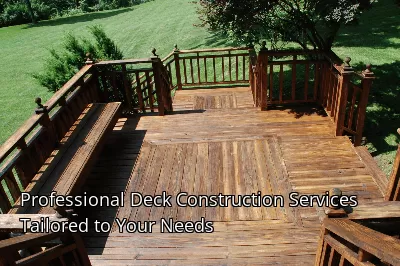Professional Deck Construction Services Tailored to Your Needs Professional Deck Construction Services Tailored to Your Needs