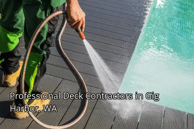 Professional Deck Contractors in Gig Harbor, WA Professional Deck Contractors in Gig Harbor, WA