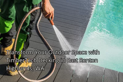Transform Your Outdoor Space with TimberTech Decking in East Renton Highlands, WA Transform Your Outdoor Space with TimberTech Decking in East Renton Highlands, WA