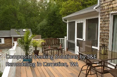Composite Decking Solutions by S&E Remodeling in Carnation, WA