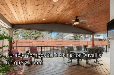Durable Composite Decking for Duvall's Unique Climate