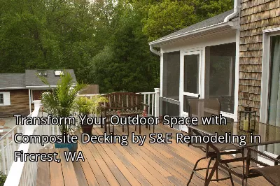Transform Your Outdoor Space with Composite Decking by S&E Remodeling in Fircrest, WA