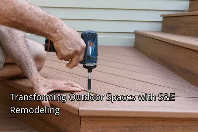 Transforming Outdoor Spaces with S&E Remodeling