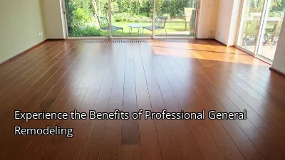 Experience the Benefits of Professional General Remodeling